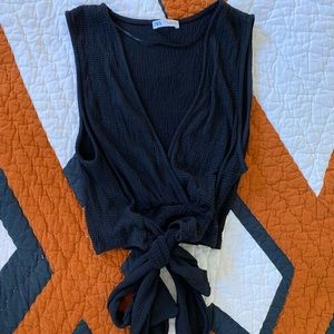 Zara Knit Tie Top